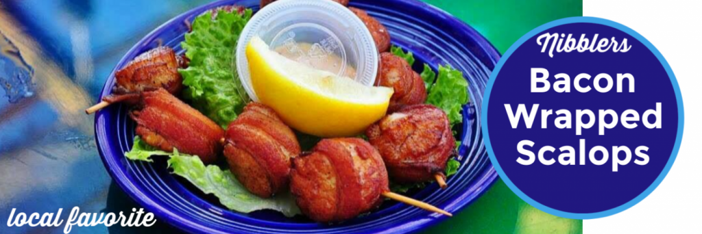 bacon wrapped scallops local favorite seafood fresh farm to table